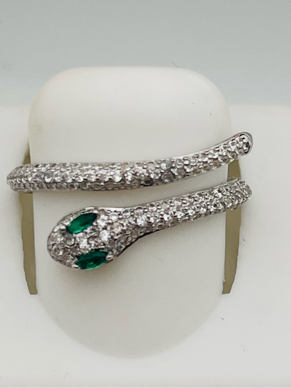 Sterling silver snake ring 8-9 adjustable